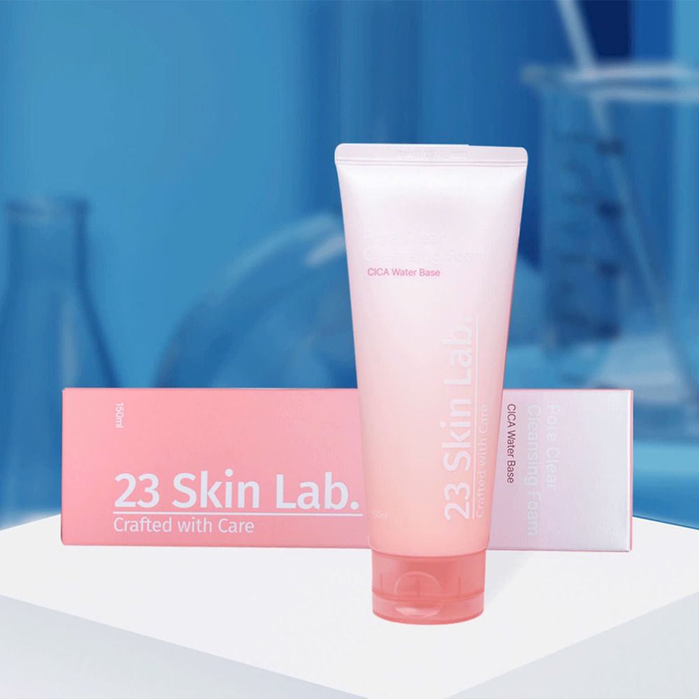 23 Skin Lab Pore Clear Cleansing Foam 150ml CICA Water Base Deep Pore Tightening Makeup Remover _ Made in KOREA